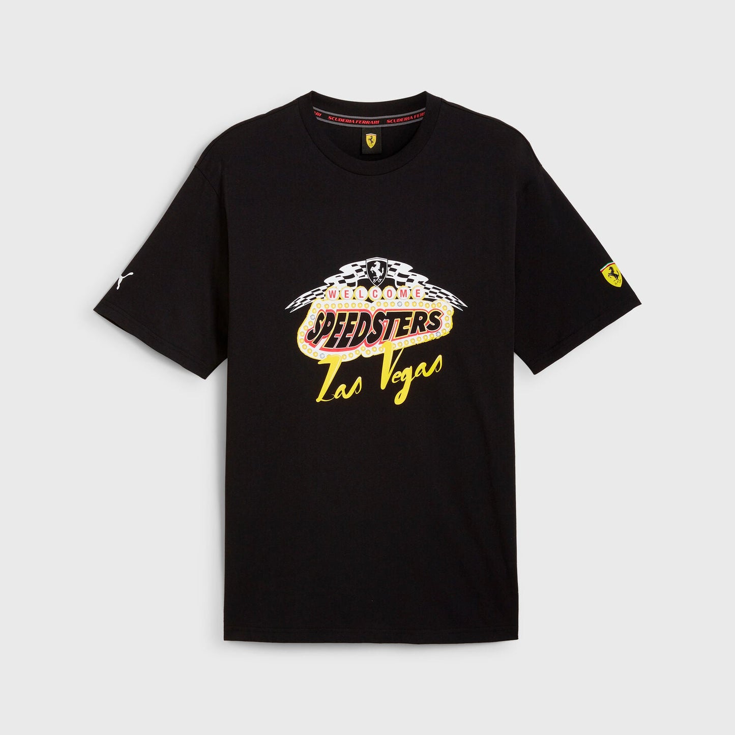 Scuderia Ferrari F1 PUMA 2023 Las Vegas GP Garage Crew T-shirt - Rental Sports