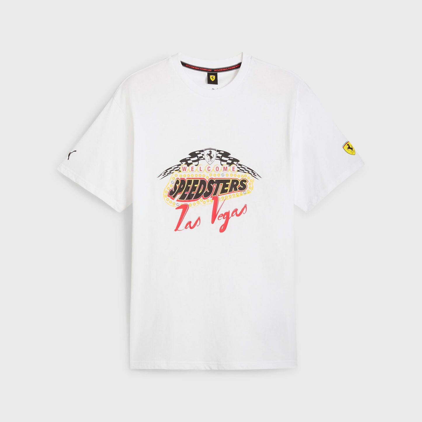 Scuderia Ferrari F1 PUMA 2023 Las Vegas GP Garage Crew T-shirt - Rental Sports