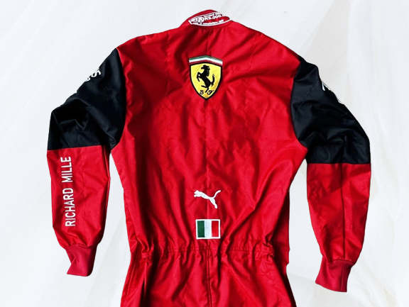 Charles Leclerc 2022 Racing Suit Ferrari F1 | F1 Replica Embroidery Race Suit - Rental Sports