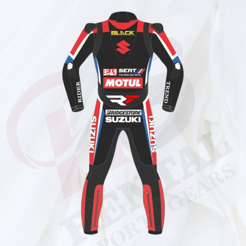 GREGG BLACK SUZUKI RACING LEATHER SUIT 2021 Motorbike - Rental Sports