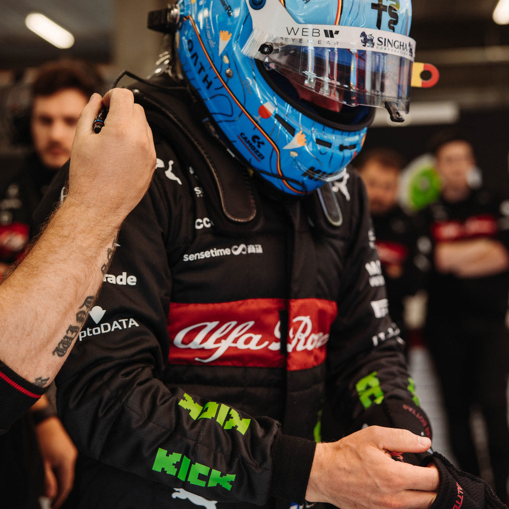 VALTTERI BOTTAS 2023 ALFA ROMEO F1 TEAM KICK RACE SUIT - BELGIAN GP - Rental Sports
