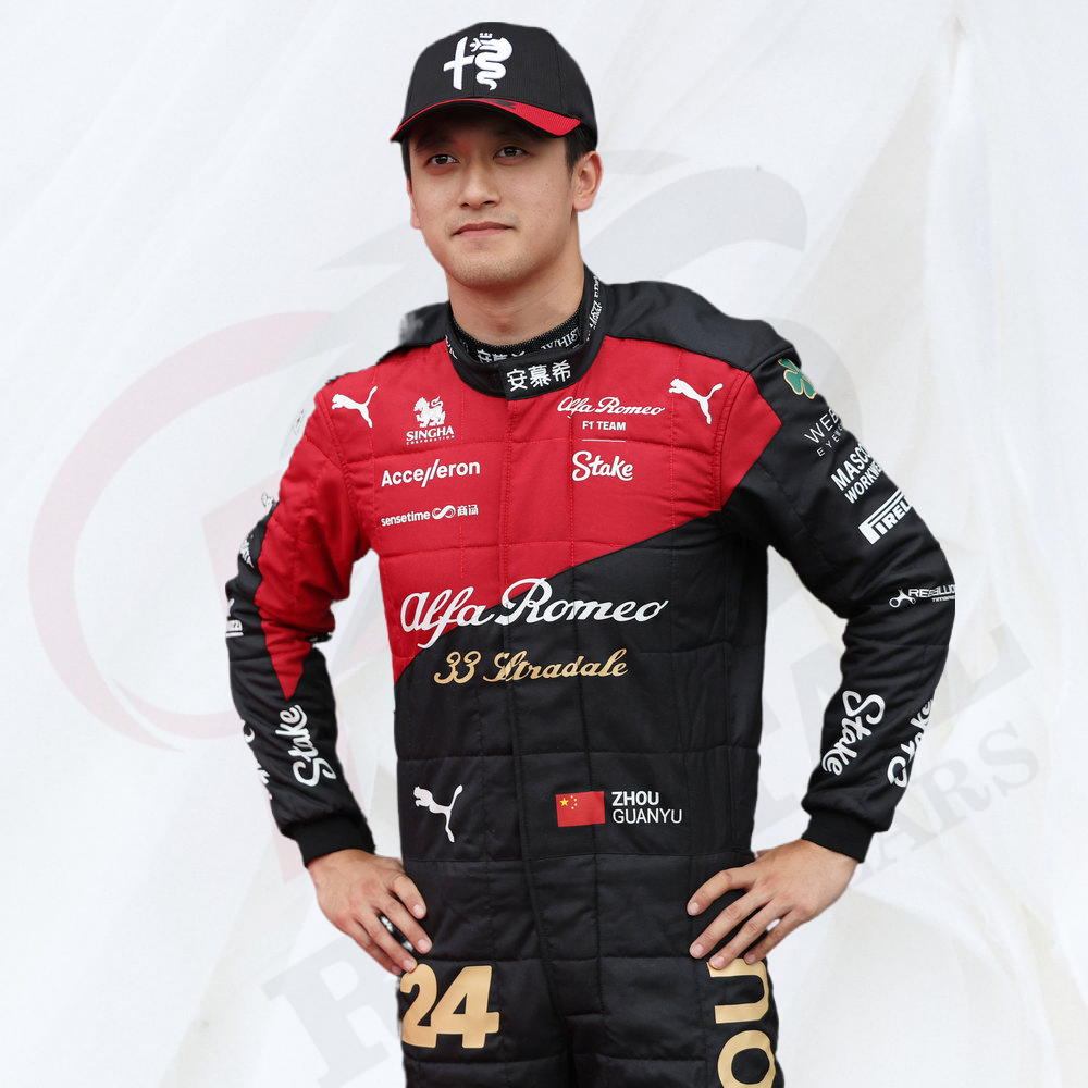 ZHOU GUANYU 2023 TALIAN GP F1 ALFA ROMEO RACE SUIT - Rental Sports