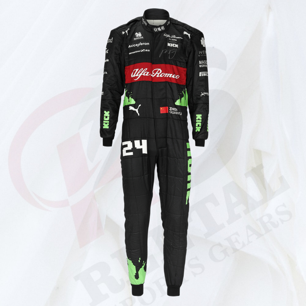 ZHOU GUANYU F1 TEAM RACE SUIT BELGIAN GP ALFA ROMEO 2023 - Rental Sports