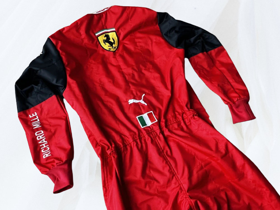 Charles Leclerc 2022 Racing Suit Ferrari F1 | F1 Replica Embroidery Race Suit - Rental Sports