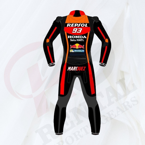 MARQUEZ 93 HONDA REPSOL BLACK MotorBike Race SUIT 2017 - Rental Sports