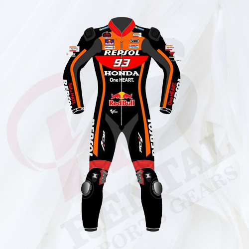 MARQUEZ 93 HONDA REPSOL BLACK MotorBike Race SUIT 2017 - Rental Sports