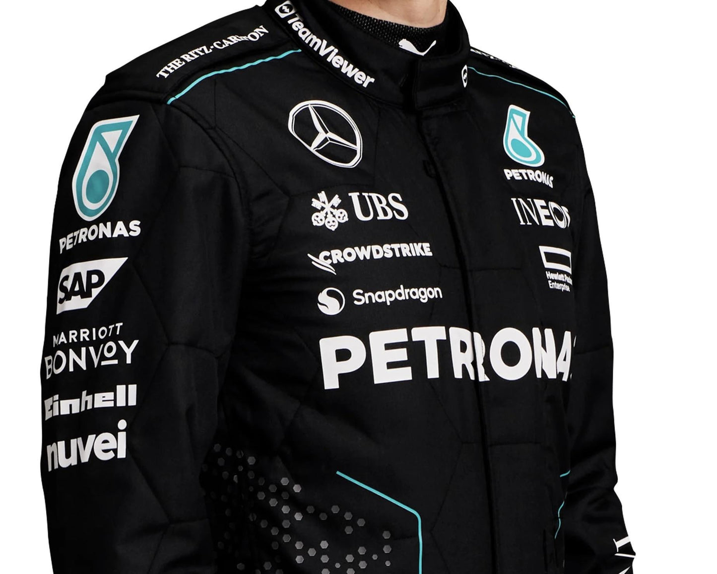 2024 Lewis Hamilton Mercedes-AMG Petronas F1 Replica Race Suit - Rental Sports