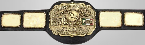 Campeon Nacional LUCHA LIBRE Mexico Comision Femenil National Champion Belt - Rental Sports