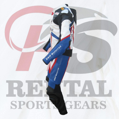 BMW Cowhide Leather Motorcycle Suit Biker Racing Suit CE Padding - Rental Sports