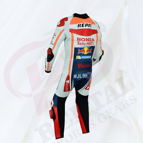 Jorge Lorenzo Honda Repsol MotoGp 2019 Suit Cowhide Motorcyle Suit - Rental Sports