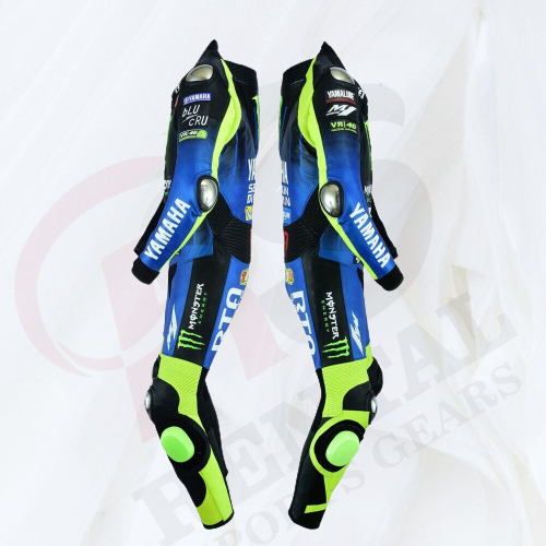 Valentino Rossi Monster Cowhide Motorcyle MotoGP Racing Suit - Rental Sports