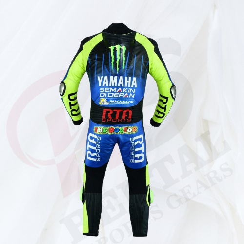 Valentino Rossi Monster Cowhide Motorcyle MotoGP Racing Suit - Rental Sports