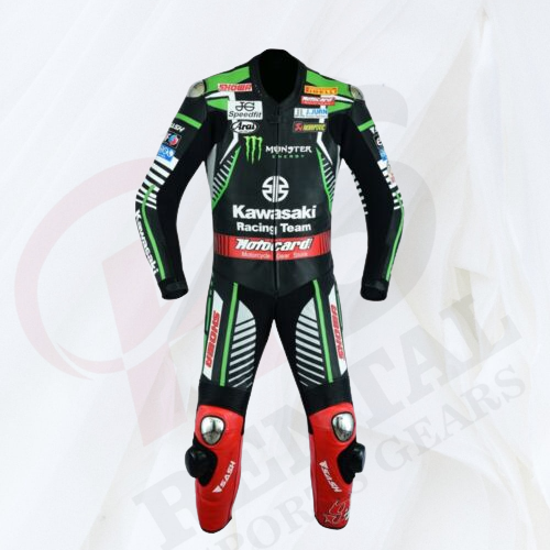 Leon Haslam MotoGP Wsbk 2019 Cowhide Motorcyle Racer Suit CE Padding - Rental Sports