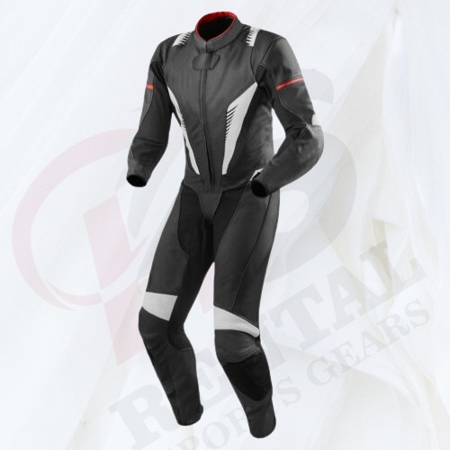 Cowhide Leather Motorbike Racing Suit with CEPadding - Rental Sports
