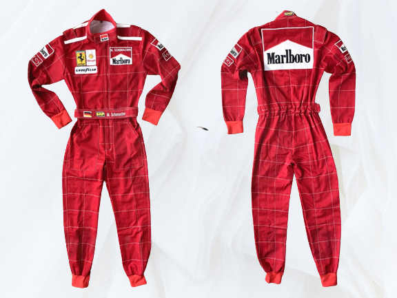Michael Schumacher 1996 F1 Embroidery Replica racing suit - Rental Sports