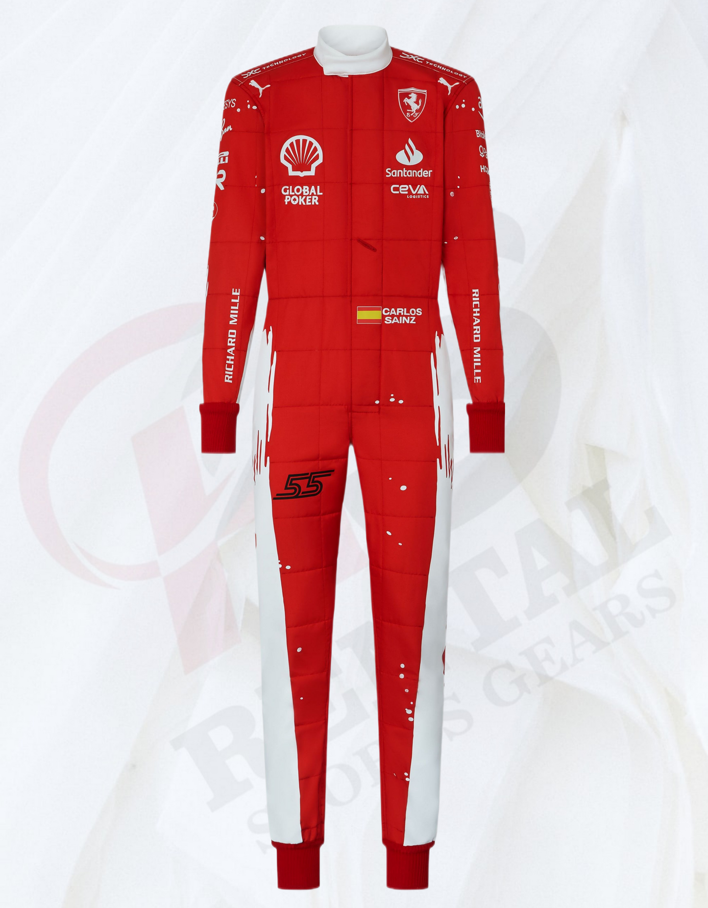 2023 Scuderia Ferrari Las Vegas Carlos Saniz Race suit F1 - Rental Sports