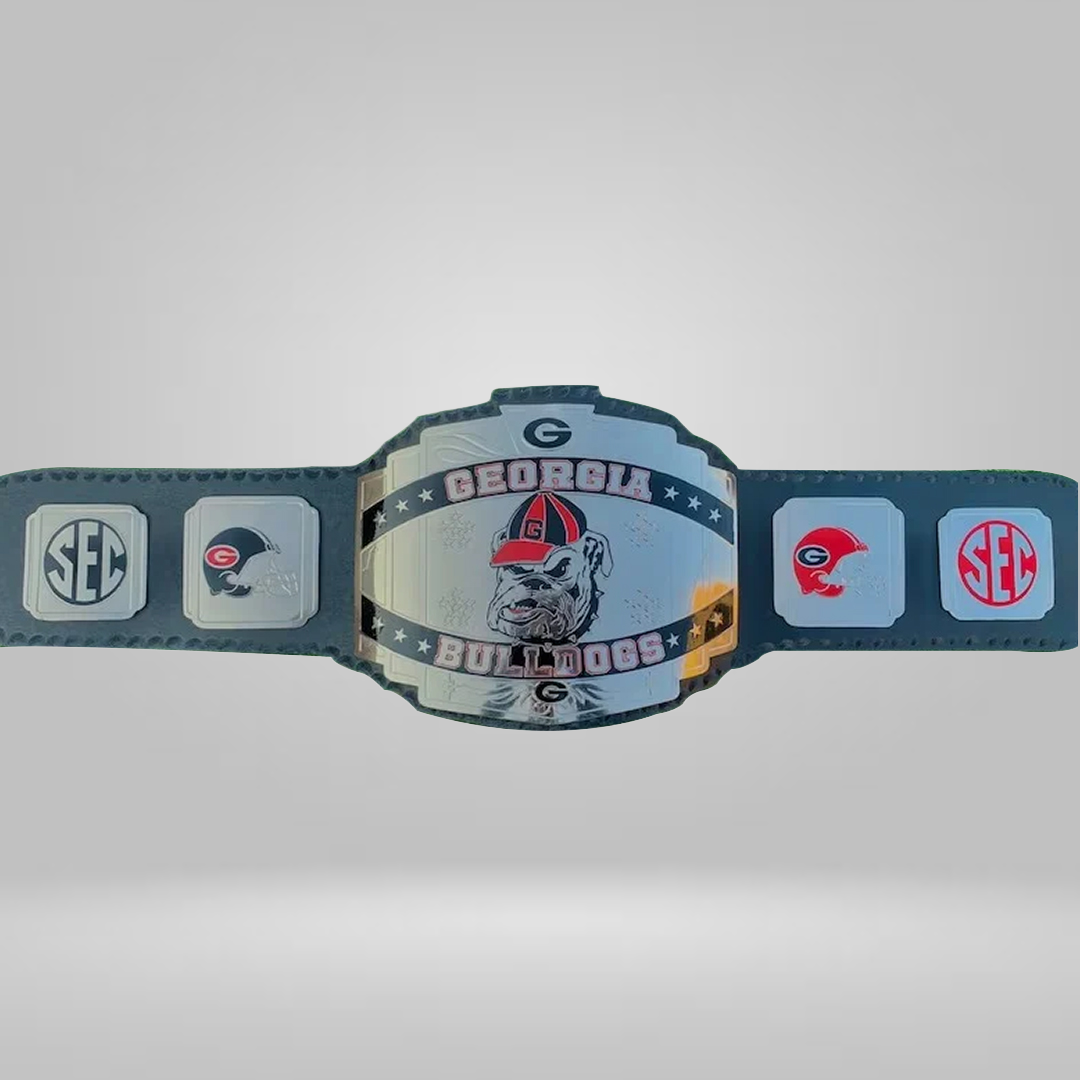 GEORGIA BULLDOG NATIONAL CUSTOMIZED CHAMPIONSHIP TITLE BELT REPLICA