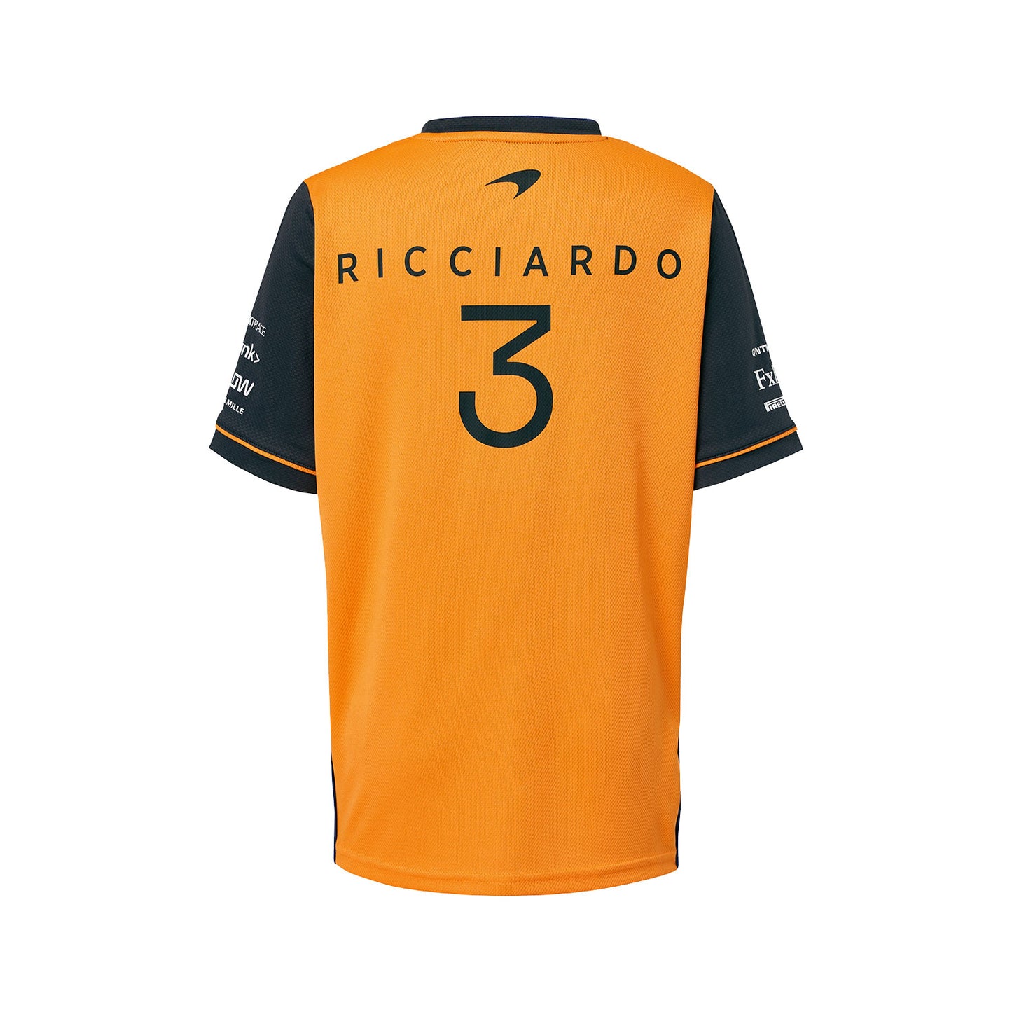 2022 Team McLaren F1 Mens Ricciardo Team T-Shirt Grey - Rental Sports