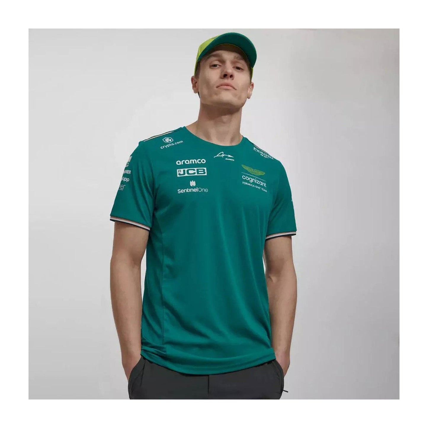 2023 Aston Martin UK F1 Mens Stroll Team T-shirt - Rental Sports