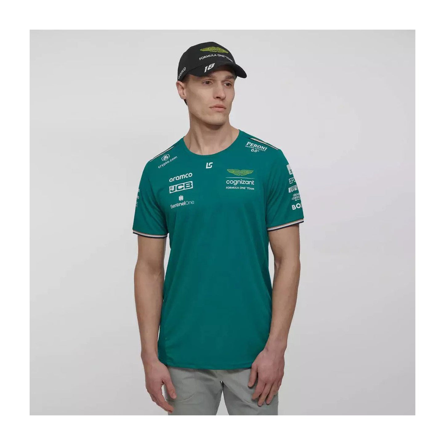 2023 Aston Martin UK F1 Mens Stroll Team T-shirt - Rental Sports