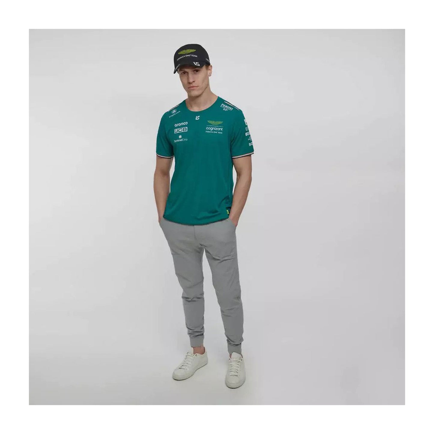 2023 Aston Martin UK F1 Mens Stroll Team T-shirt - Rental Sports