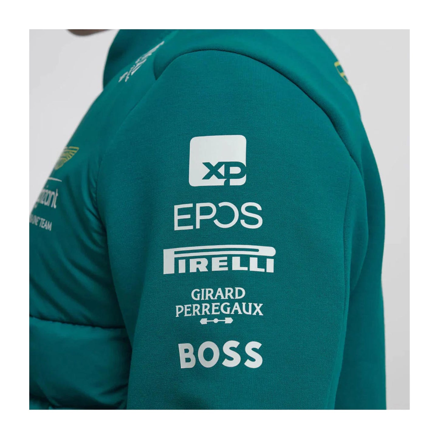 2023 Aston Martin UK F1 Mens Team Hybrid Jacket - Rental Sports