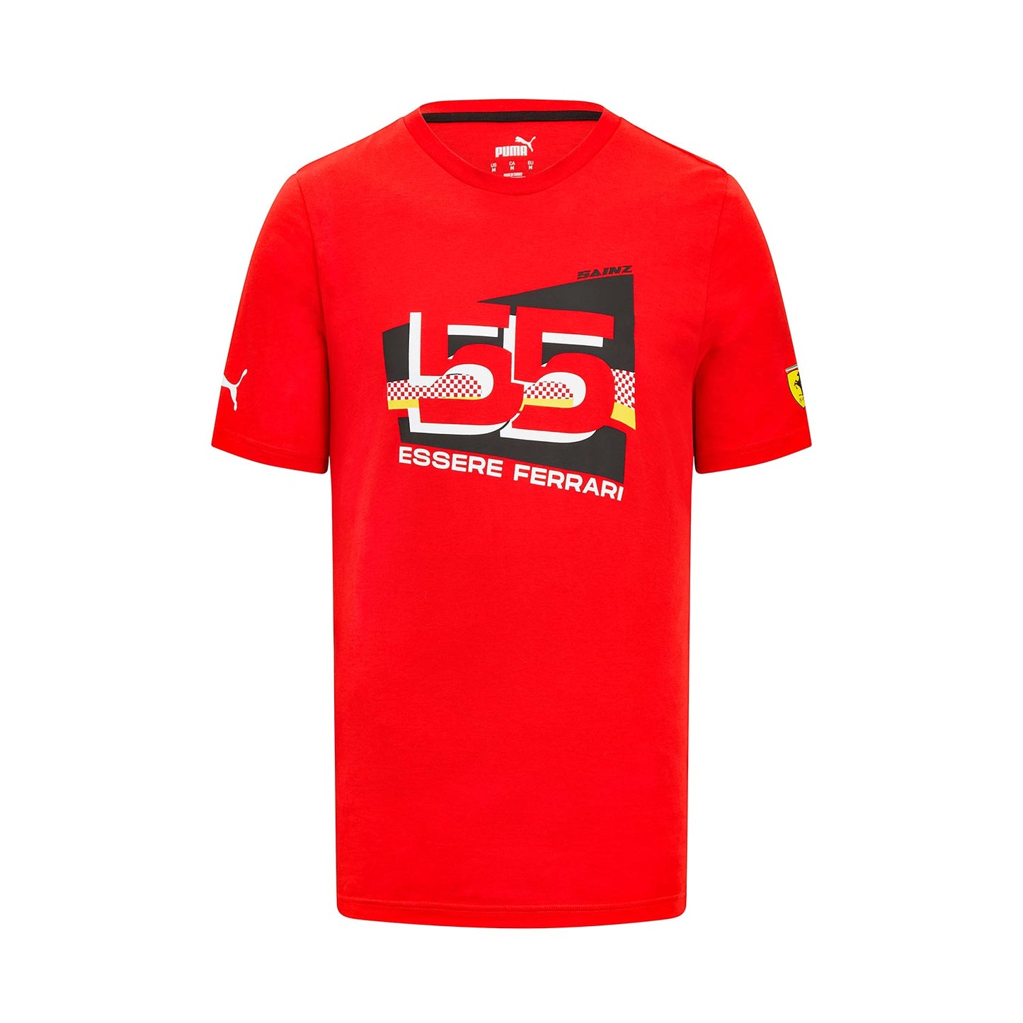 2023 Ferrari Italy F1 Mens Sainz Driver T-shirt - Rental Sports