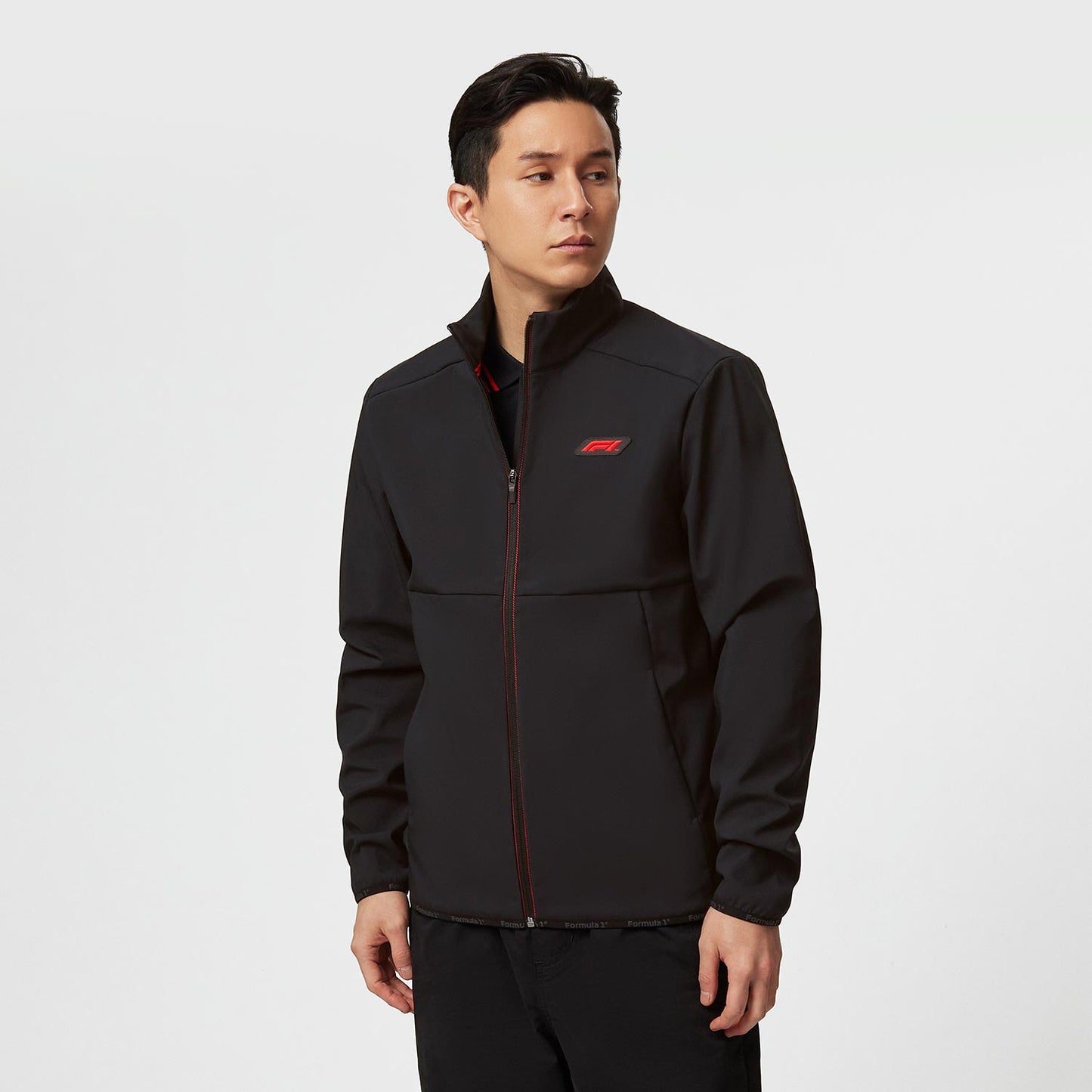 2023 Formula 1 Mens Logo Softshell Jacket Black - Rental Sports