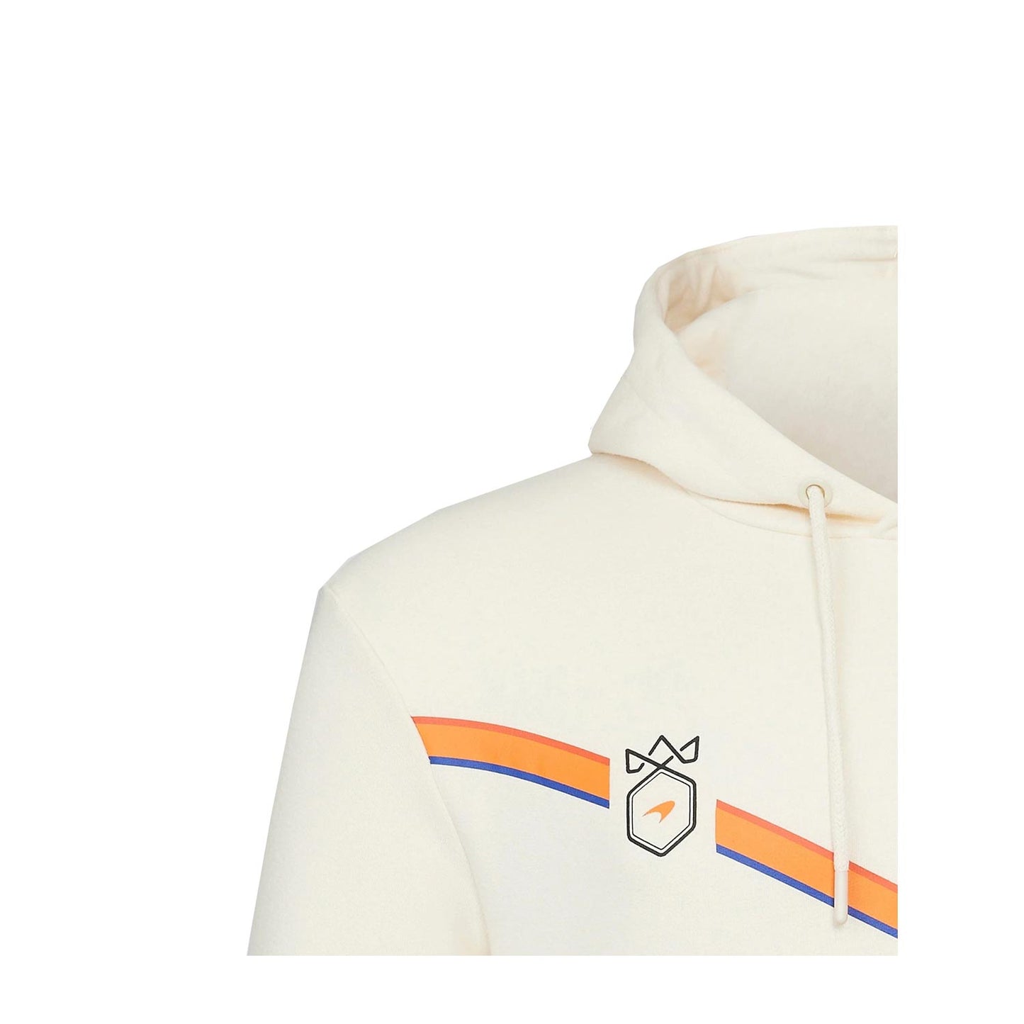 2023 McLaren F1 Mens Monaco Triple Crown Ecru Hoodie - Rental Sports
