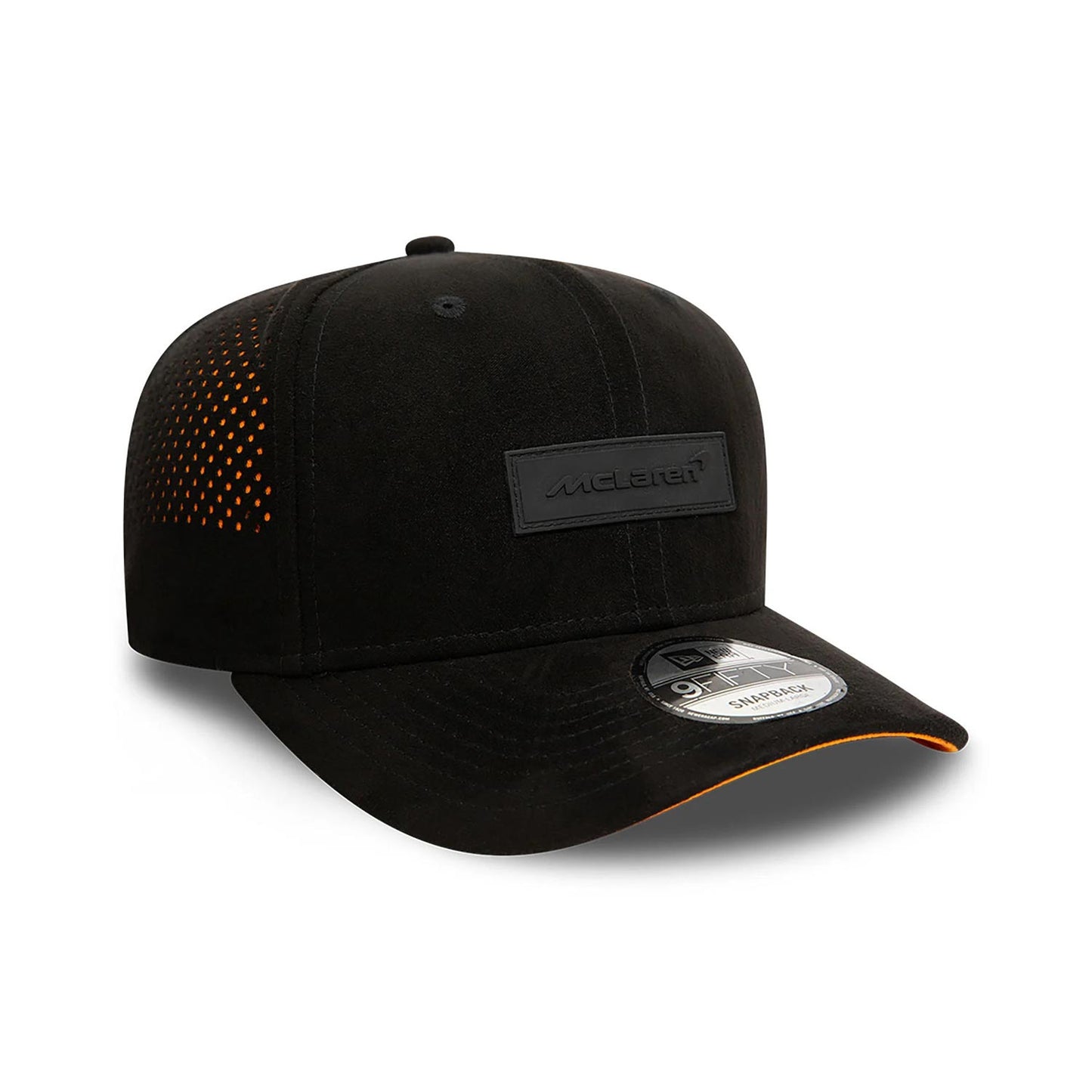 2023 McLaren F1 UK Mens Suede Perforated Baseball Cap - Rental Sports