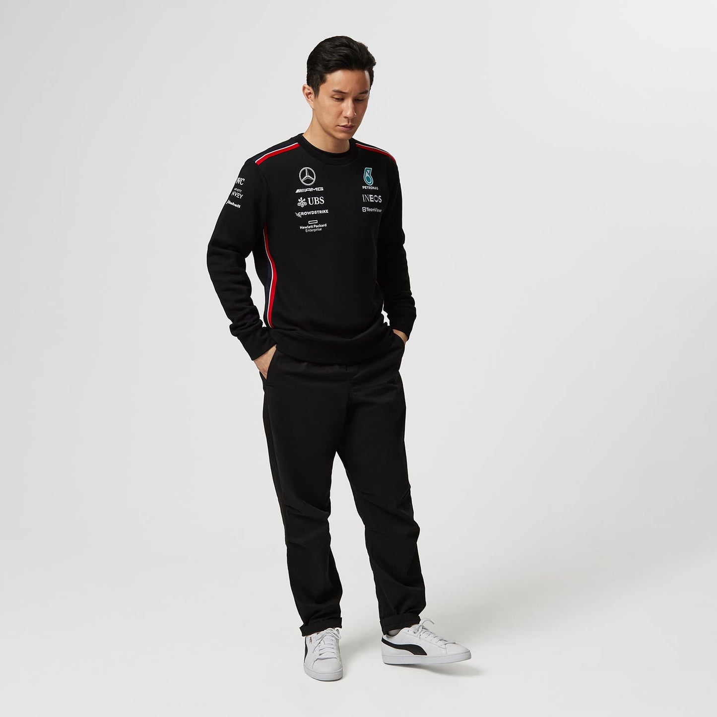 2023 Men's Crew Team Black Mercedes AMG F1 - Rental Sports
