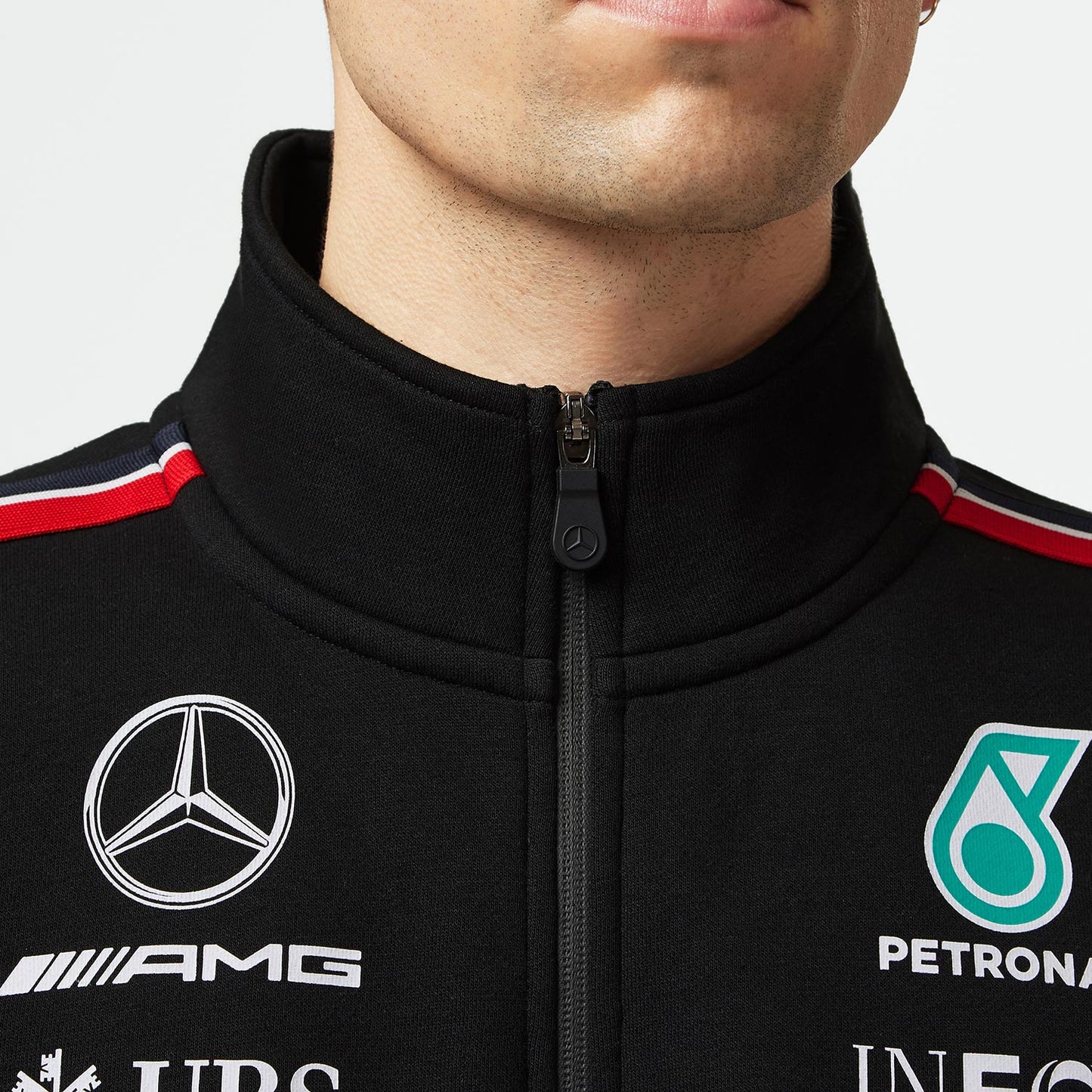2023 Men's Hoodie 1/4 Zip Team Mercedes AMG F1 - Rental Sports