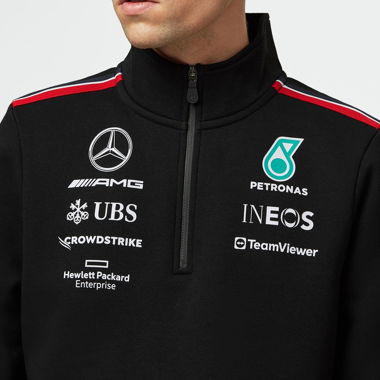 2023 Men's Hoodie 1/4 Zip Team Mercedes AMG F1