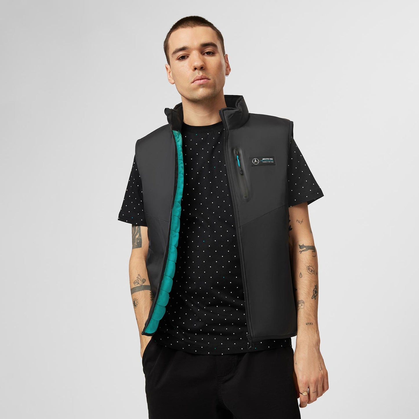 2023 Mercedes AMG F1 Gilet Logo black - Rental Sports