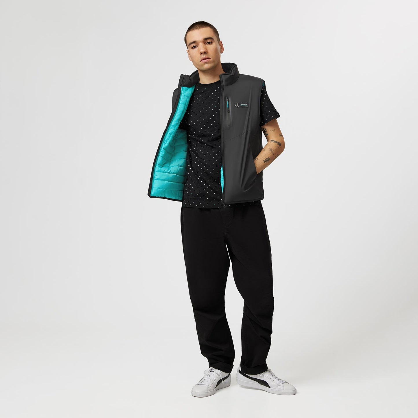 2023 Mercedes AMG F1 Gilet Logo black - Rental Sports