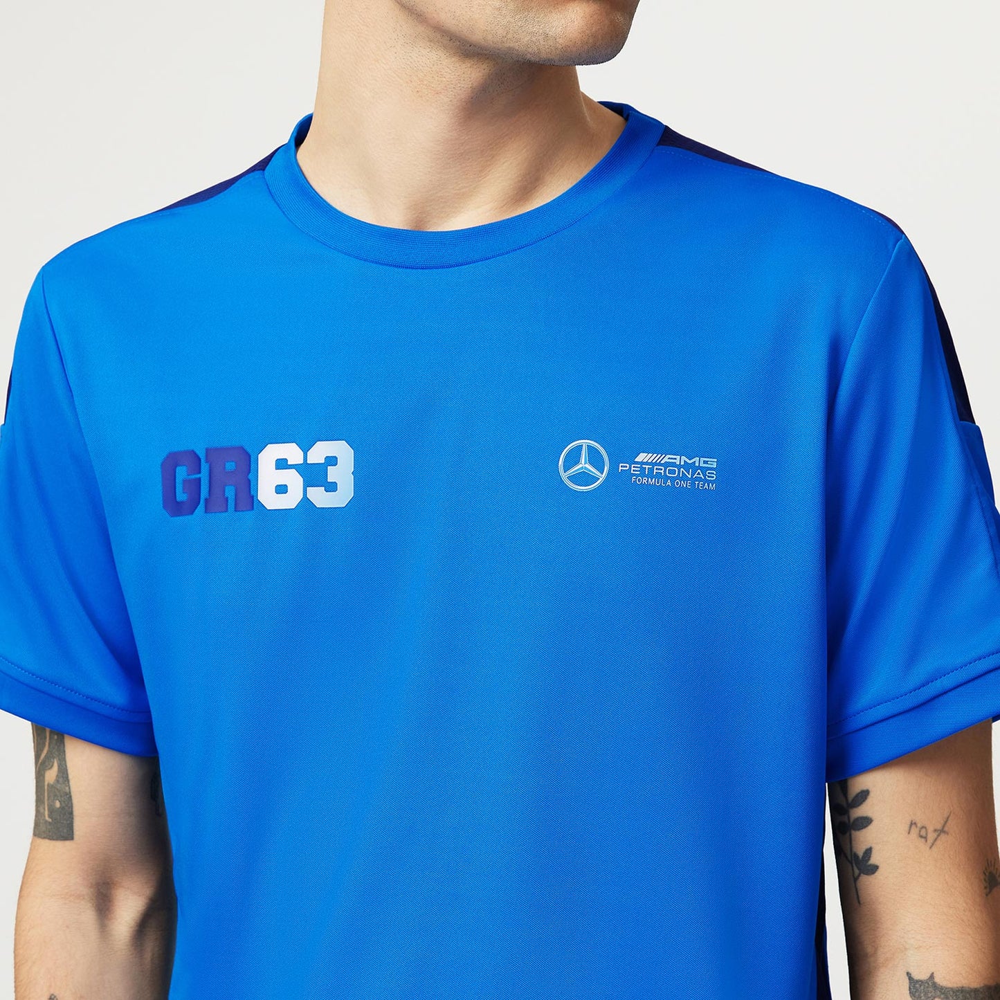 2023 Mercedes Germany AMG F1 Mens George Russell Sports T-shirt - Rental Sports