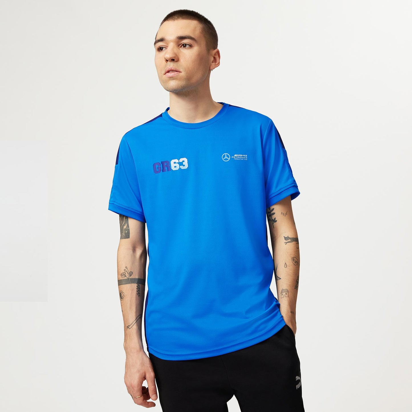 2023 Mercedes Germany AMG F1 Mens George Russell Sports T-shirt - Rental Sports