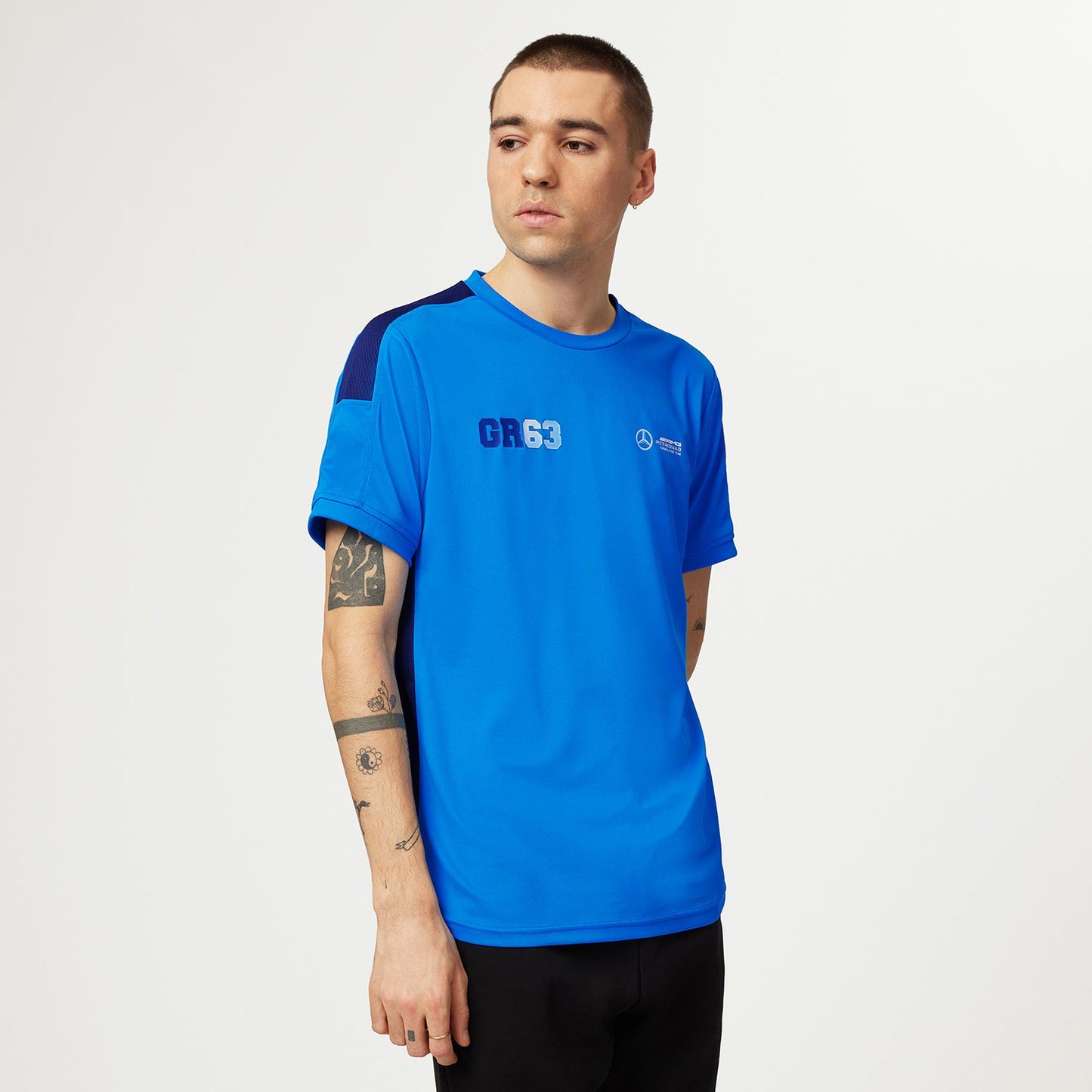 2023 Mercedes Germany AMG F1 Mens George Russell Sports T-shirt - Rental Sports