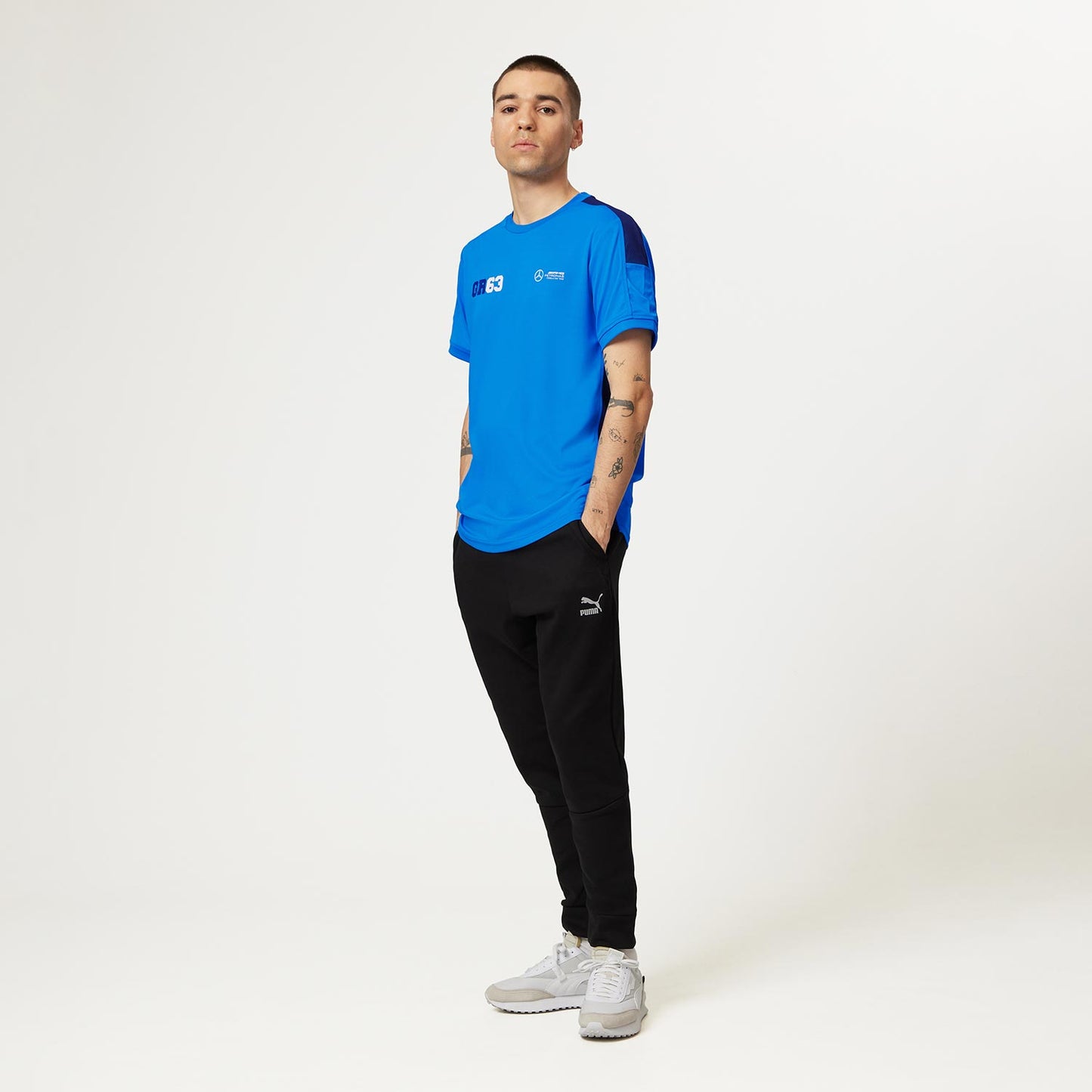 2023 Mercedes Germany AMG F1 Mens George Russell Sports T-shirt - Rental Sports