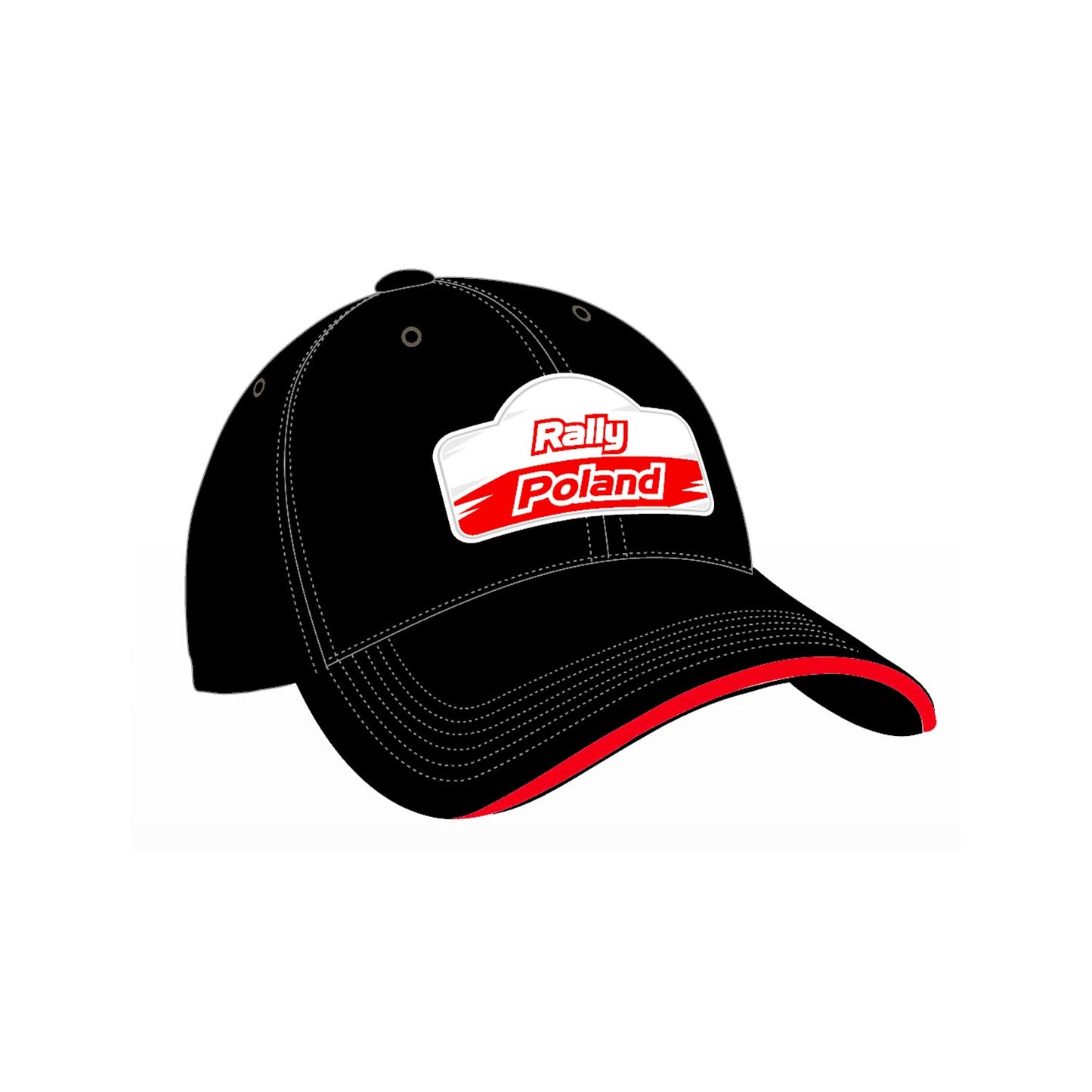 Rally Poland ERC Logo Baseball Cap black - Rental Sports
