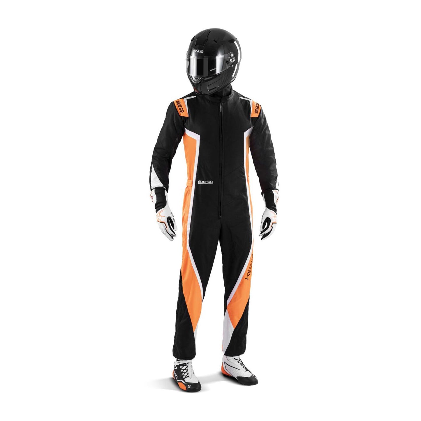 SPARCO KERB MY22 KARTING SUIT BLACK/ORANGE (CIK-FIA) - Rental Sports