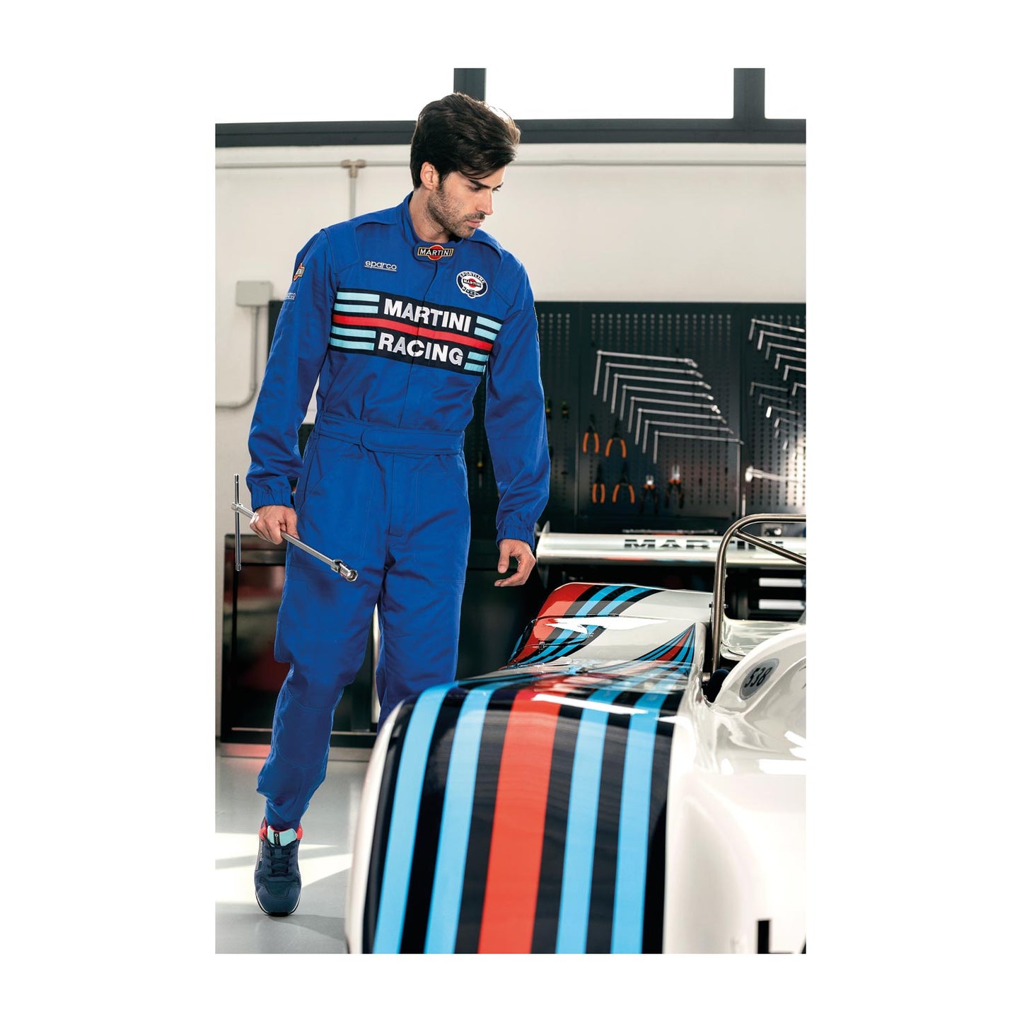 Sparco MS-4 Martini Racing Mechanic Overalls blue - Rental Sports