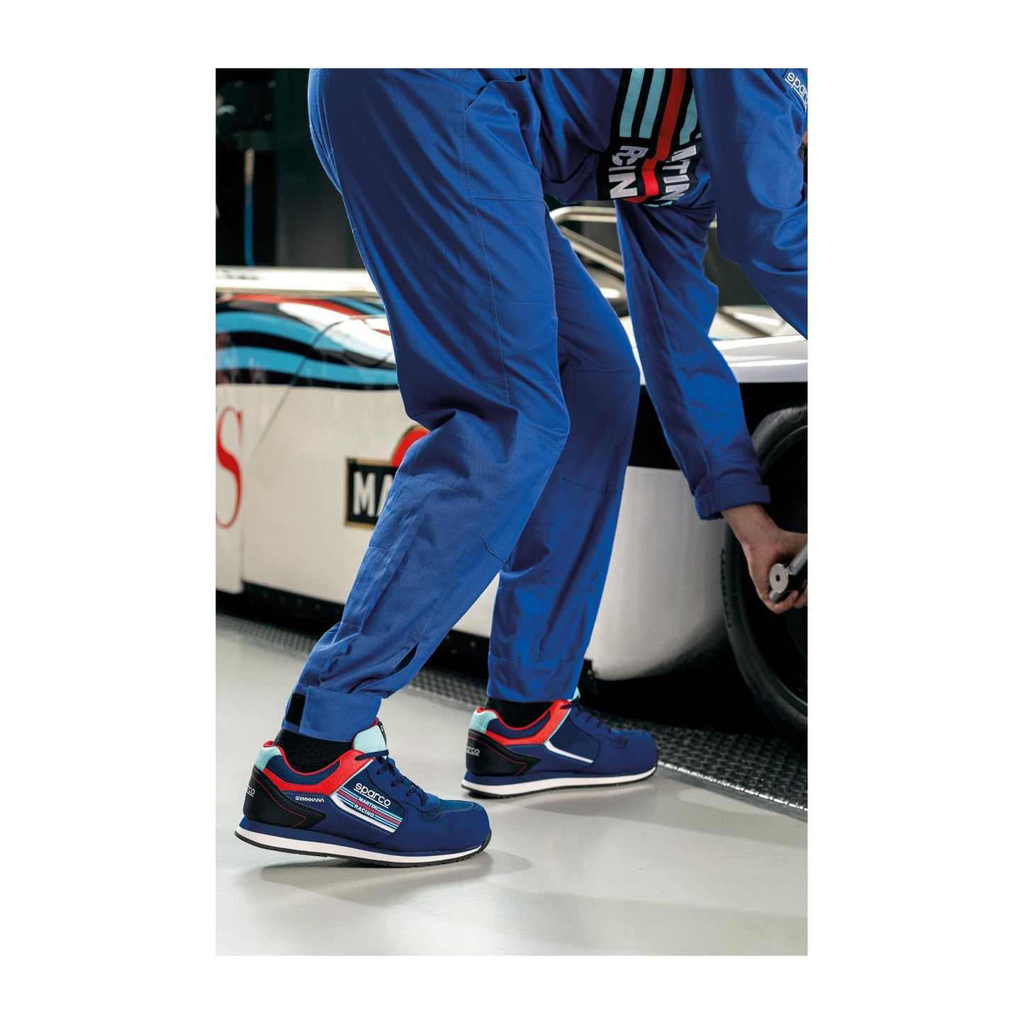 Sparco MS-4 Martini Racing Mechanic Overalls blue - Rental Sports