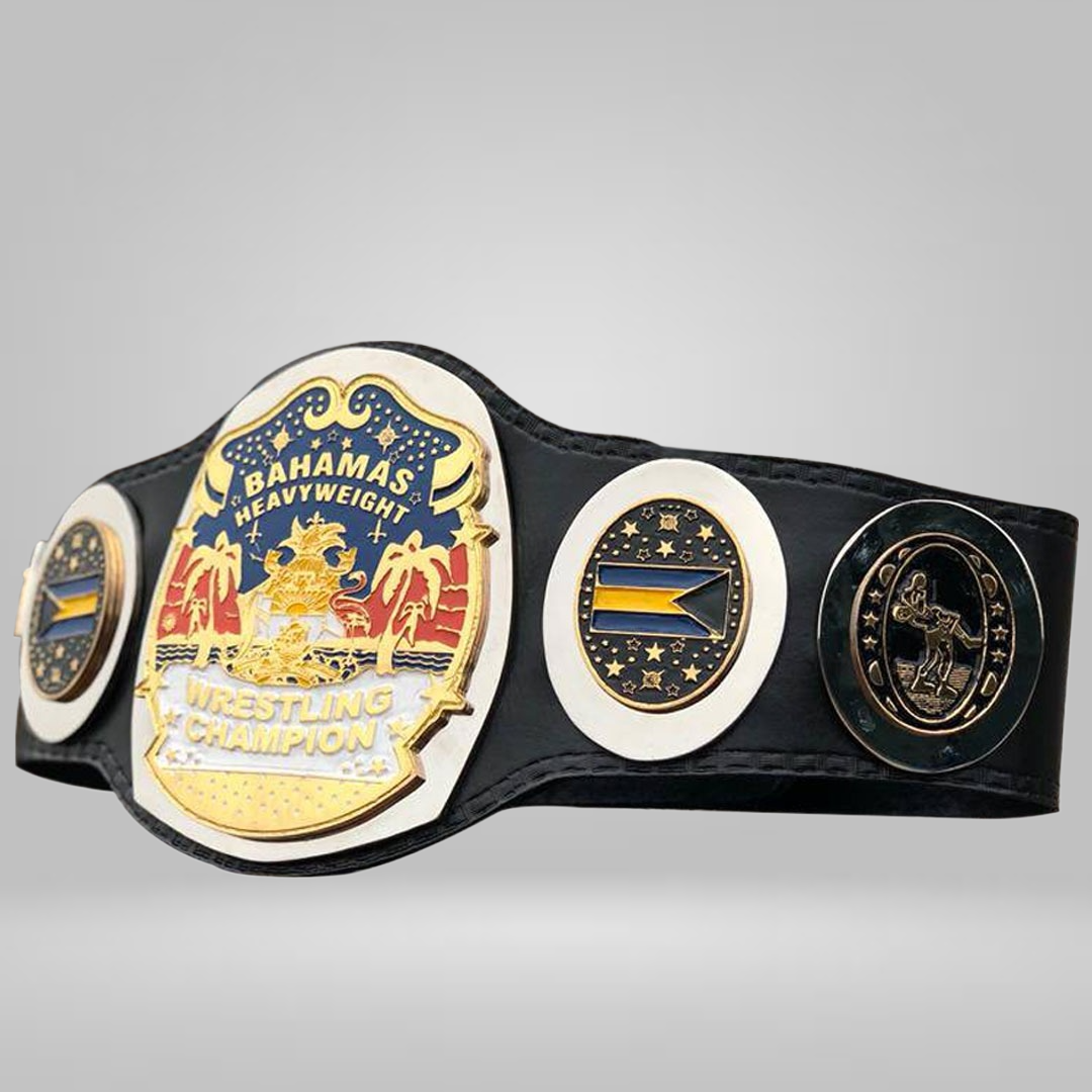 NWA Bahamas Bahamian Heavyweight Wrestling Champion Belt Islands Florida Championship