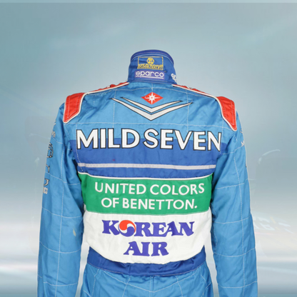 1998 Giancarlo Fisichella Race Worn Benetton F1 Suit