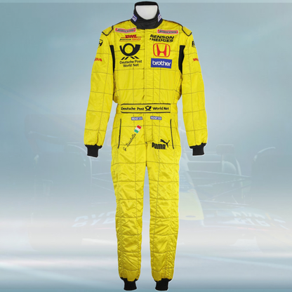2002 Giancarlo Fisichella Race Jordan F1 Suit