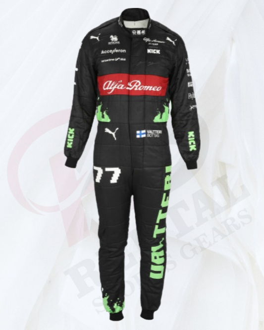 VALTTERI BOTTAS 2023 ALFA ROMEO F1 TEAM KICK RACE SUIT - BELGIAN GP