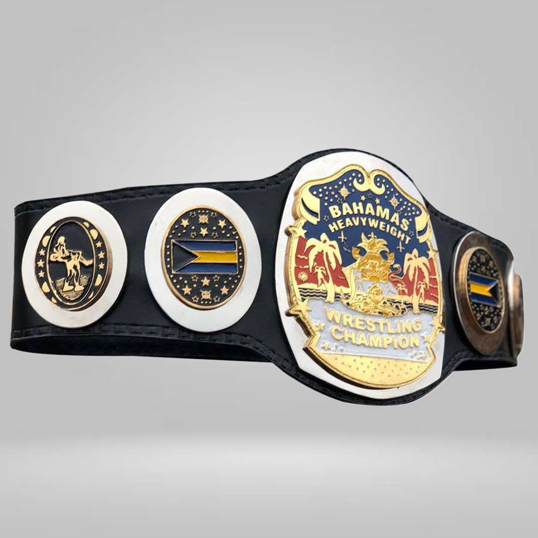 NWA Bahamas Bahamian Heavyweight Wrestling Champion Belt Islands Florida Championship