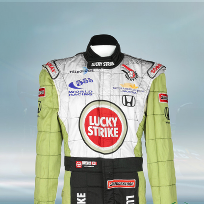 2000 Jacques Villeneuve Australia GP Race BAR Lucky Strike Honda F1 Suit
