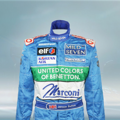 2001 Jenson Button Original  Mild Seven Benetton Renault F1 Suit